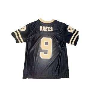 Drew Brees Jersey #9 New Orleans Saints Youth Large Black NFL Apparel L19